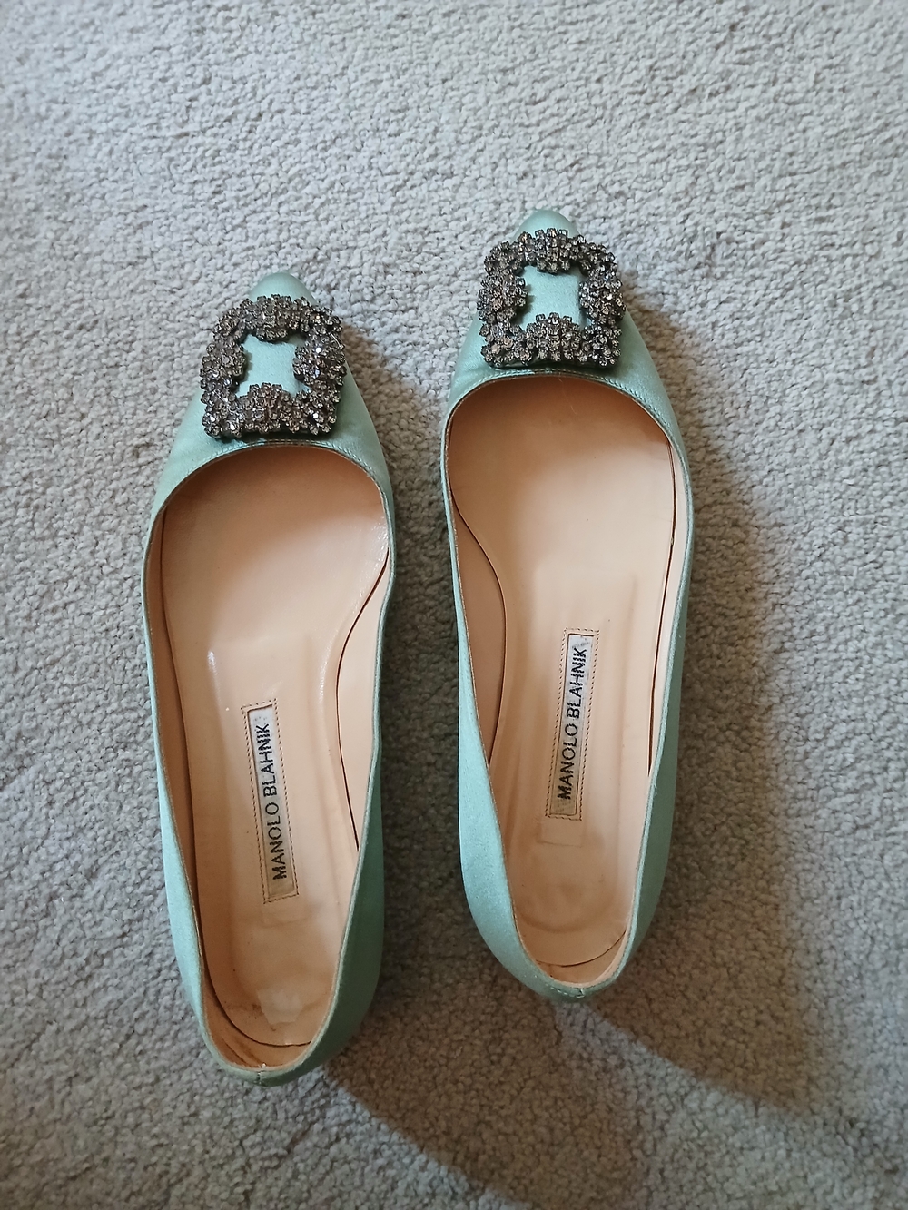 Authentic Manolo Blahnik Hangisi Flats